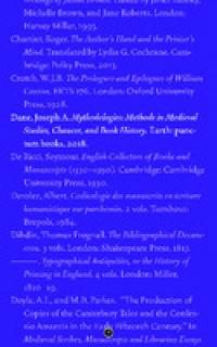 Mythodologies:Methods in Medieval Studies, Chaucer, and Book History