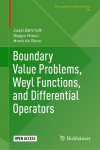 Boundary value problems, weyl functions, and differential operators