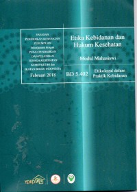 Etika Kebidanan Hukum Kesehatan Modul Mahasiswi