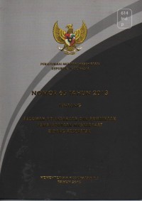 Peraturan Menteri Kesehatan RI No. 65 Tahun 2013 tentang Pedoman Pelaksanaan dan Pembinaan Pemberdayaan Masyarakat Bidang Kesehatan