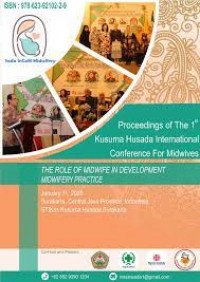 Proceedings of The First Kusuma Husada International Conference For Midwives : The Role Of Midwife In Development Midwifery Practice Surakarta : January 11, 2020