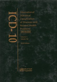 Image of ICD-10 International Statistical Clasificationof Diseases and related health problem 10th Revision  Volume 1