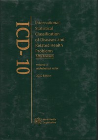 Image of ICD-10 International Statistication of Disease and Related Health problems 10 th revision vol. 3